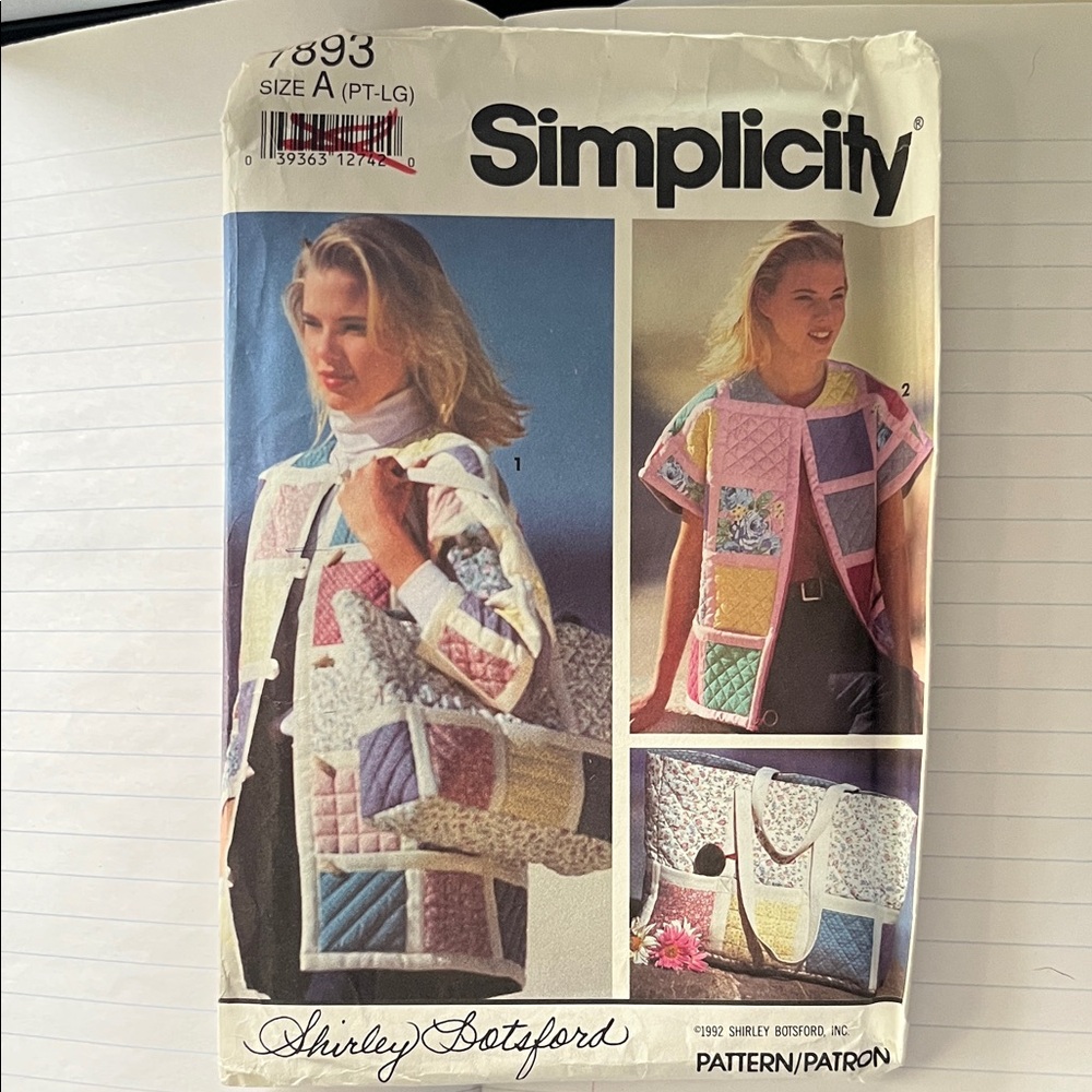 Simplicity Multicolor Patchwork Women's Jacket Simplicitys School of Quilting.